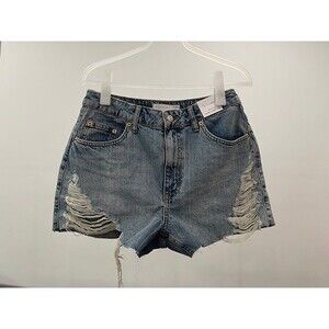 Topshop Cutoff Denim Shorts (Size 8)